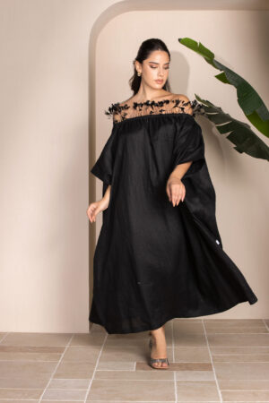 درس لينن - فري سايز اسود